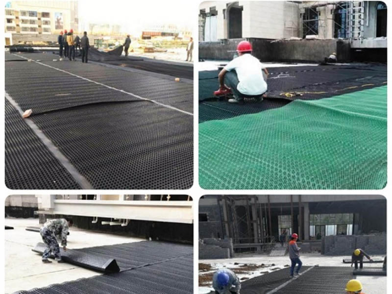 Machine d'extrusion de panneaux de drainage et de rétention d'eau écologiques pour la construction, feuilles de plastique PEHD